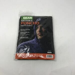 IGEAR REUSABLE RAIN PONCHO - CAMO GREEN